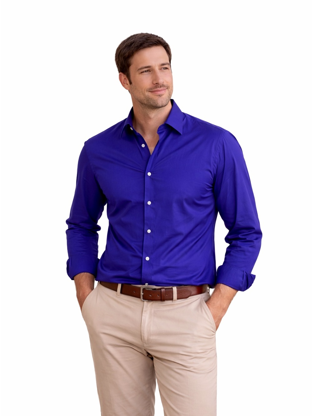 croft and barrow purple button down dress shirt